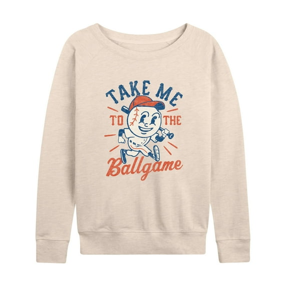 Instant Message - Take Me To The Ballgame - Women's Lightweight French Terry Long Sleeve Shirt