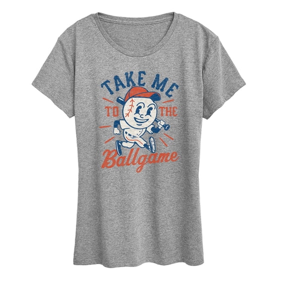 Instant Message - Take Me to the Ballgame - Women's Short Sleeve Graphic T-Shirt