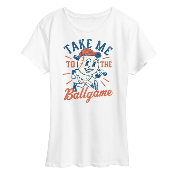 Instant Message - Take Me To The Ballgame - Women's Short Sleeve Graphic T-Shirt