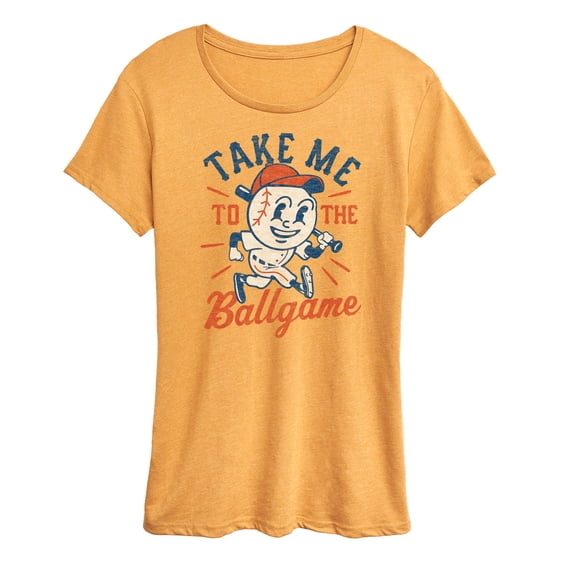 Instant Message - Take Me To The Ballgame - Women's Short Sleeve Graphic T-Shirt