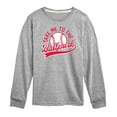 thumbnail image 1 of Instant Message - Take Me To The Ballpark - Toddler & Youth Long Sleeve Graphic T-Shirt, 1 of 6