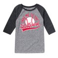 thumbnail image 1 of Instant Message - Take Me To The Ballpark - Toddler & Youth Raglan Graphic T-Shirt, 1 of 5