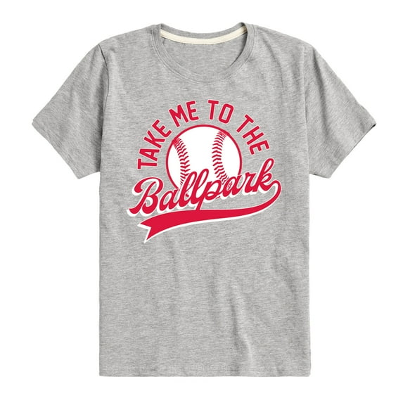 Instant Message - Take Me To The Ballpark - Toddler & Youth Short Sleeve Graphic T-Shirt