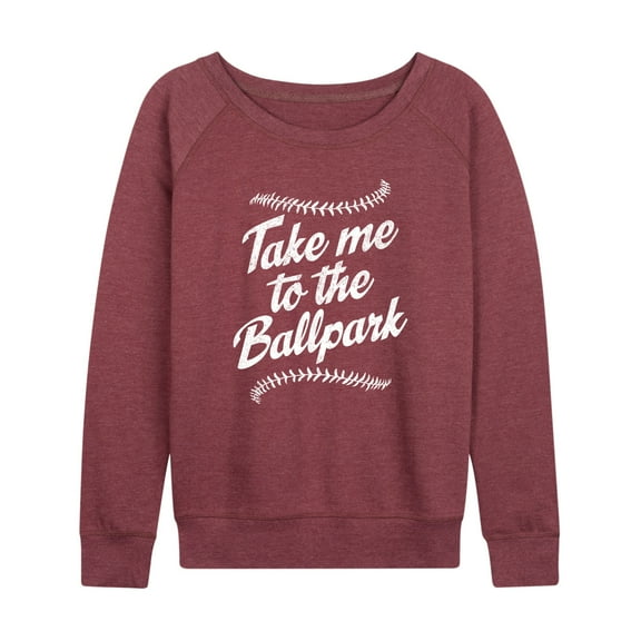 Instant Message - Take Me To The Ballpark - Women's Lightweight French Terry Long Sleeve Shirt