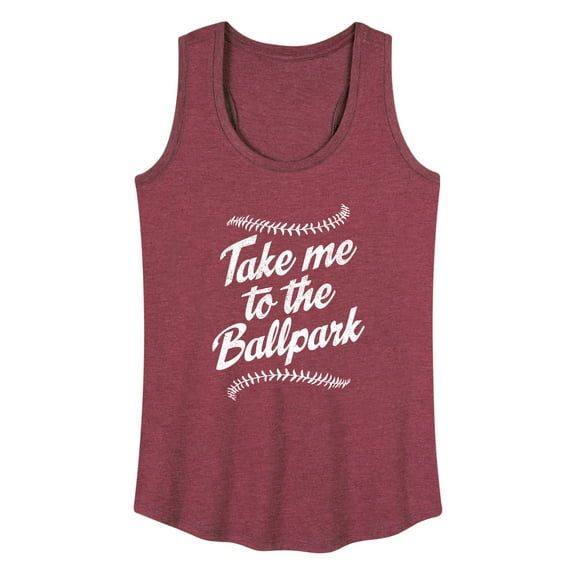 Instant Message - Take Me To The Ballpark - Women's Racerback Tank Top
