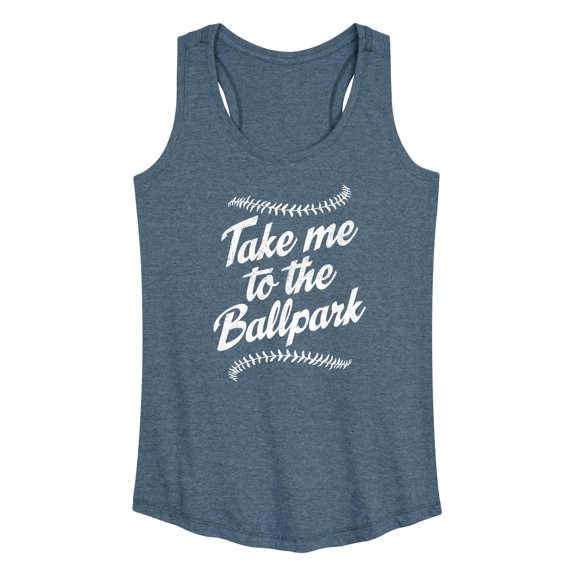 Instant Message - Take Me To The Ballpark - Women's Racerback Tank Top