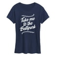 thumbnail image 1 of Instant Message - Take Me To The Ballpark - Women's Short Sleeve Graphic T-Shirt, 1 of 6