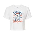 thumbnail image 1 of Instant Message - Take Me to the Ballgame Cropped Graphic T-Shirt, 1 of 5