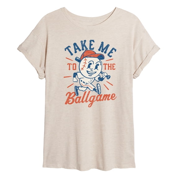 Instant Message - Take Me to the Ballgame Oversized Graphic T-Shirt
