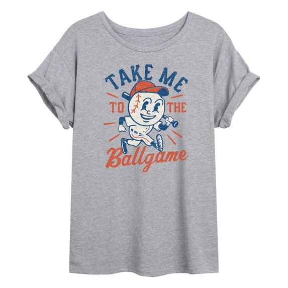 Instant Message - Take Me to the Ballgame Oversized Graphic T-Shirt