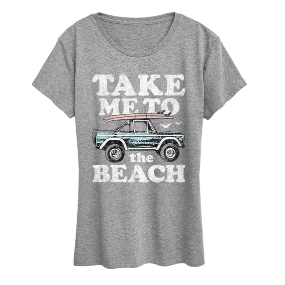 Instant Message - Take Me to the Beach Short Sleeve Graphic T-Shirt