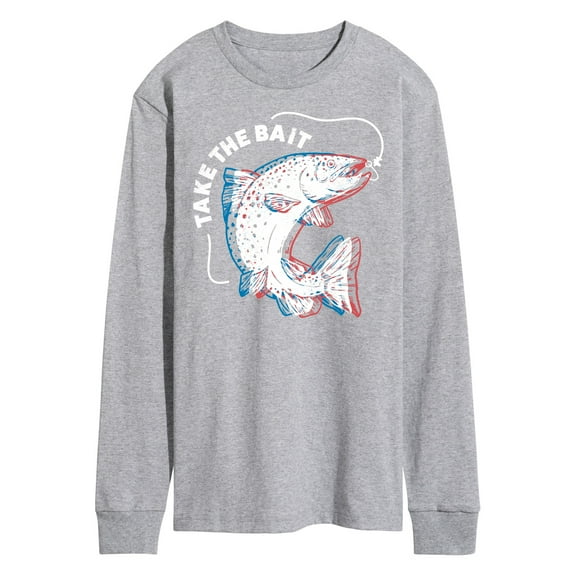 Instant Message - Take The Bait Fish - Men's Long Sleeve T-Shirt