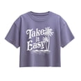 thumbnail image 1 of Instant Message - Take it Easy Trees Short Sleeve Boxy Graphic T-Shirt, 1 of 5
