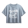 thumbnail image 1 of Instant Message - Take it Easy Trees Short Sleeve Boxy Graphic T-Shirt, 1 of 5