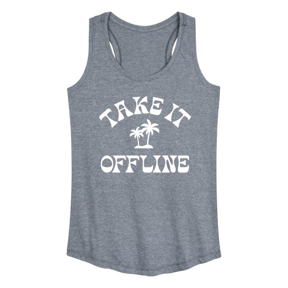 Instant Message - Take it Offline - Women's Racerback Tank Top