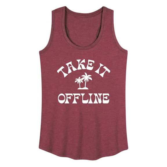 Instant Message - Take it Offline - Women's Racerback Tank Top