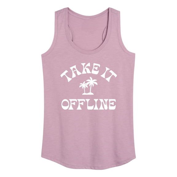 Instant Message - Take it Offline - Women's Racerback Tank Top