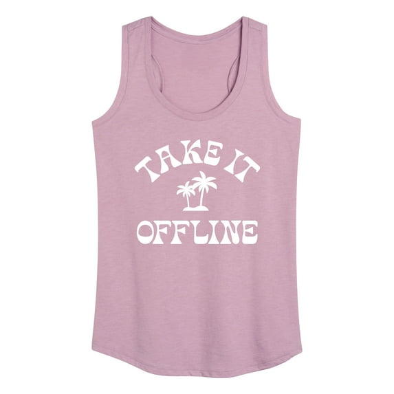 Instant Message - Take it Offline - Women's Racerback Tank Top