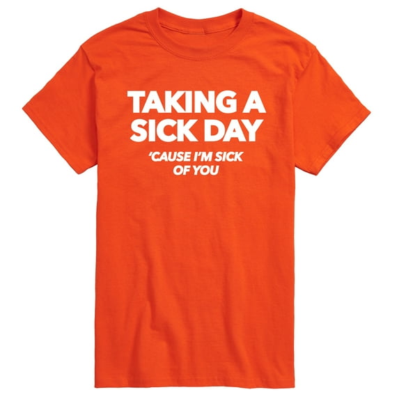 Instant Message - Taking A Sick Day - Men's Short Sleeve Graphic T-Shirt