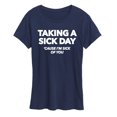 thumbnail image 1 of Instant Message - Taking A Sick Day - Women's Short Sleeve Graphic T-Shirt, 1 of 5