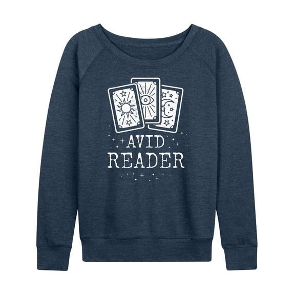 Instant Message - Tarot Avid Reader - Women's Lightweight French Terry Long Sleeve Shirt