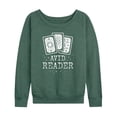 thumbnail image 1 of Instant Message - Tarot Avid Reader - Women's Lightweight French Terry Long Sleeve Shirt, 1 of 6