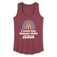 thumbnail image 1 of Instant Message - Teach About Jesus - Women's Racerback Tank Top, 1 of 6