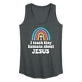 thumbnail image 1 of Instant Message - Teach About Jesus - Women's Racerback Tank Top, 1 of 6