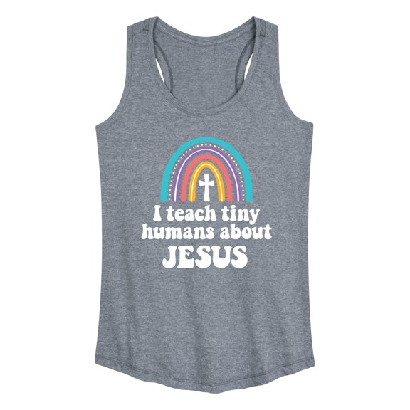Instant Message - Teach About Jesus - Women's Racerback Tank Top