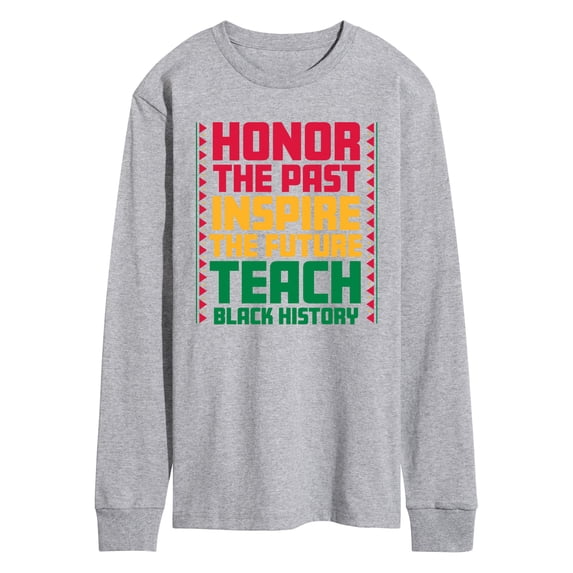 Instant Message - Teach Black History Long Sleeve Graphic T-Shirt