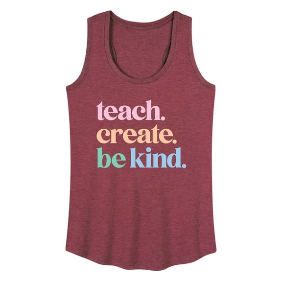 Instant Message - Teach Create Be Kind - Women's Racerback Tank Top