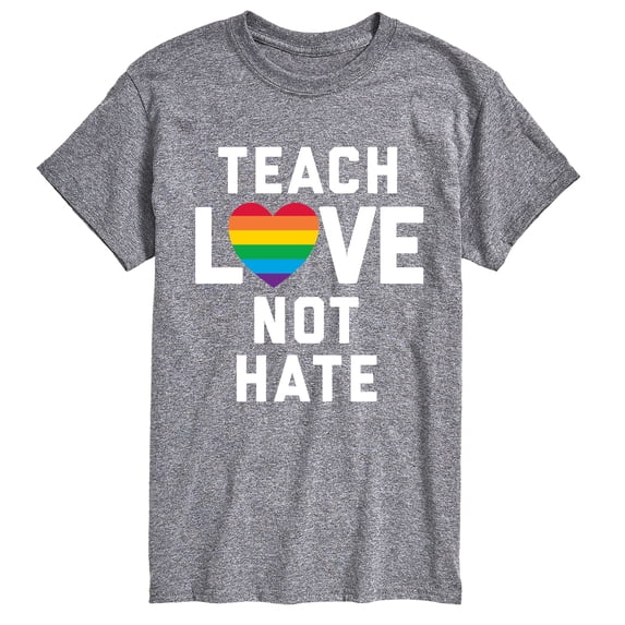 Instant Message - Teach Love Not Hate - Men's Short Sleeve Graphic T-Shirt