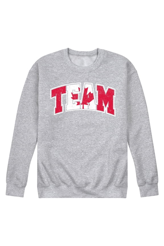 - Team Canada - Men's Crew Neck Fleece Pullover