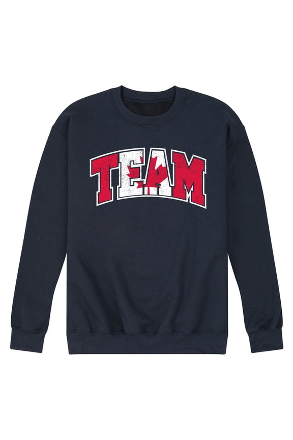 - Team Canada - Men's Crew Neck Fleece Pullover