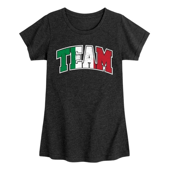 Instant Message - Team Italy Fitted Short Sleeve Graphic T-Shirt