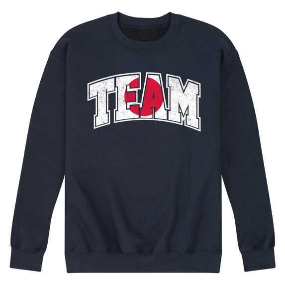 Instant Message - Team Japan - Men's Crew Neck Fleece Pullover