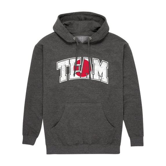 Instant Message - Team Japan - Men's Pullover Hooded Fleece Sweatshirt