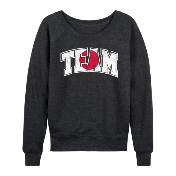 Instant Message - Team Japan - Women's Lightweight French Terry Long Sleeve Shirt