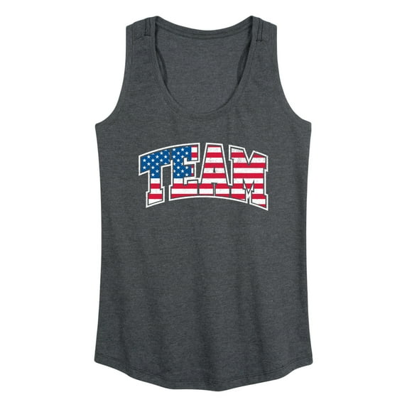 Instant Message - American Flag Team - Women's Racerback Tank Top