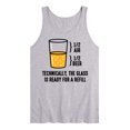 thumbnail image 1 of Instant Message - Technically Glass Is Ready For Refill - Men's Jersey Tank Top, 1 of 5