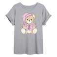 thumbnail image 1 of Instant Message - Teddy Bear In PJs - Women's Oversized Graphic T-Shirt, 1 of 5