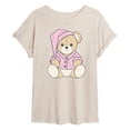 thumbnail image 1 of Instant Message - Teddy Bear In PJs - Women's Oversized Graphic T-Shirt, 1 of 5