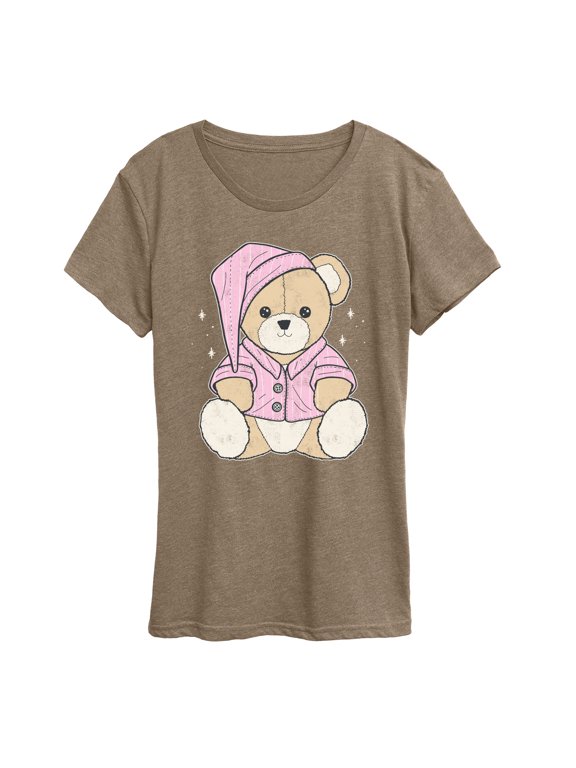 - Teddy Bear In PJs Women's Short Sleeve Graphic T-Shirt