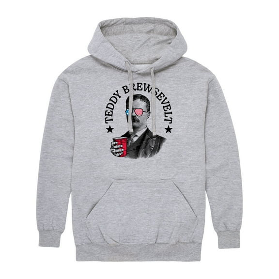 Instant Message - Teddy Brewsevelt - Men's Pullover Hooded Fleece Sweatshirt