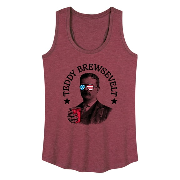 Instant Message - Teddy Brewsevelt - Women's Racerback Tank Top
