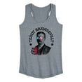 thumbnail image 1 of Instant Message - Teddy Brewsevelt - Women's Racerback Tank Top, 1 of 5
