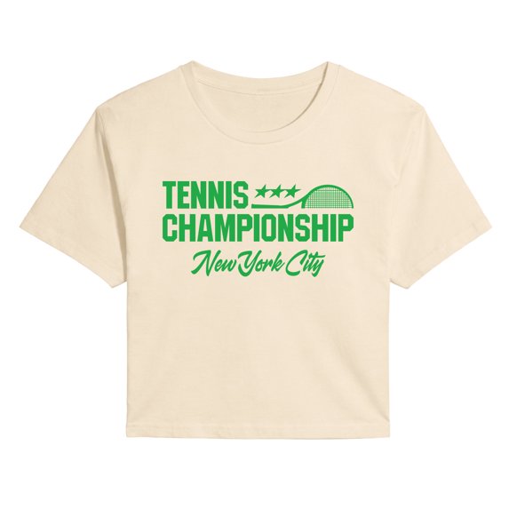Instant Message - Tennis Championship NYC Cropped Graphic T-Shirt