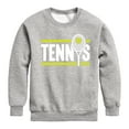 thumbnail image 1 of Instant Message - Tennis - Toddler & Youth Crewneck Fleece Sweatshirt, 1 of 5