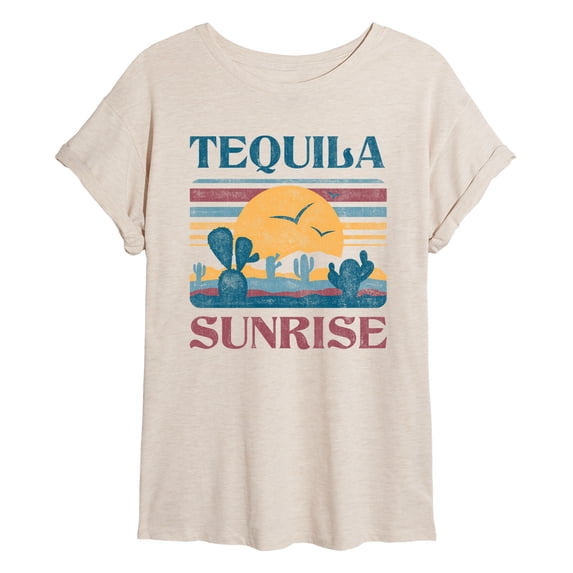 Instant Message - Tequila Sunrise Oversized Graphic T-Shirt