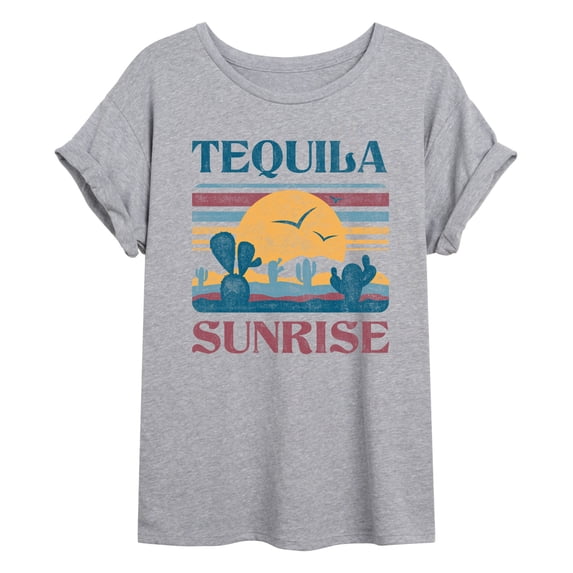 Instant Message - Tequila Sunrise Oversized Graphic T-Shirt